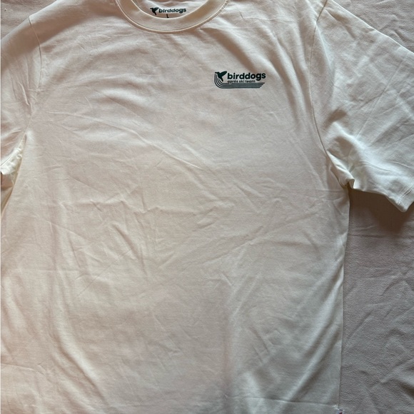 Birddogs White Short-Sleeve Tee with Green Ski Graphic size Large - Picture 10 of 10